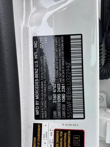 Продаж на аукціоні авто 2020 Mercedes-benz C, vin: 55SWF8EB8LU322942, номер лоту: 70337326