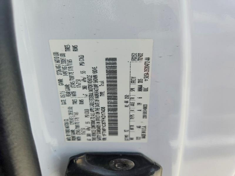 Aukcja sprzedaży 2015 Ford F150, vin: 1FTMF1C87FKD17438, numer aukcji: 68129816