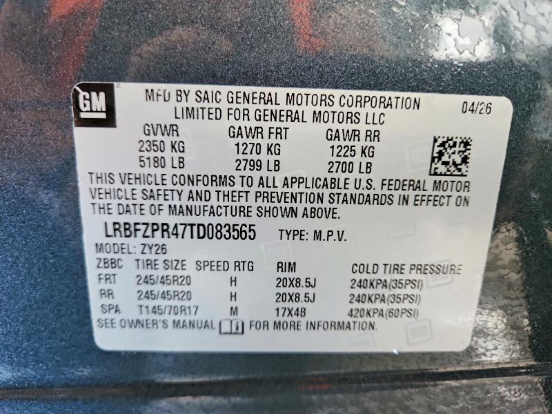 Продажа на аукционе авто 2026 Buick Envision, vin: LRBFZPR47TD083565, номер лота: 67836986