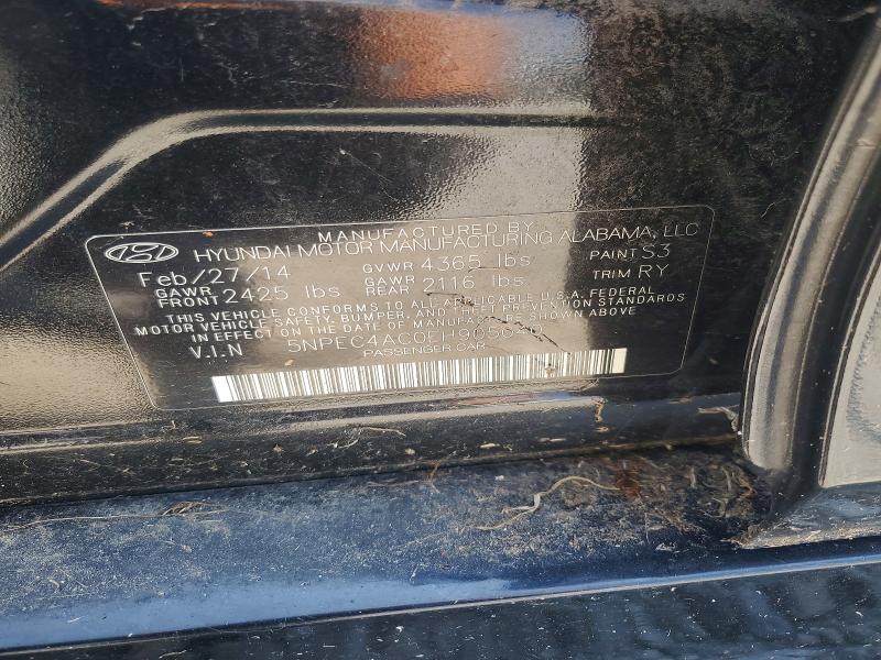 Aukcja sprzedaży 2014 Hyundai Sonata, vin: 5NPEC4AC0EH905040, numer aukcji: 67489136