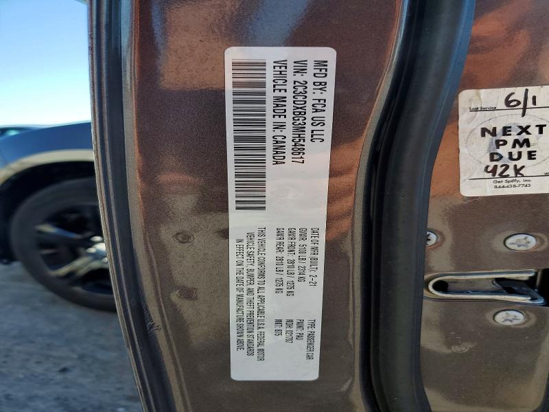 71161476 :رقم المزاد ، 2C3CDXBG3MH548617 vin ، 2021 Dodge Charger مزاد بيع