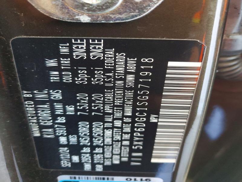 Продаж на аукціоні авто 2025 Kia Telluride, vin: 5XYP6DGC1SG571918, номер лоту: 70329586