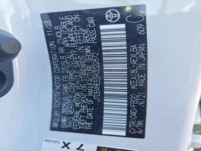 Продаж на аукціоні авто 2024 Toyota Corolla, vin: JTDB4MEE5R3022872, номер лоту: 71298026