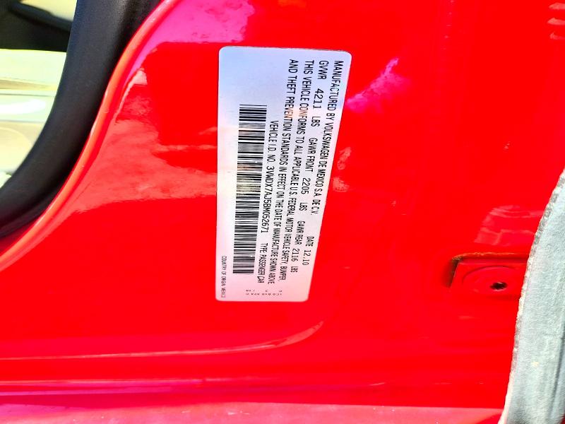 67251746 :رقم المزاد ، 3VWDX7AJ5BM052671 vin ، 2011 Volkswagen Jetta مزاد بيع