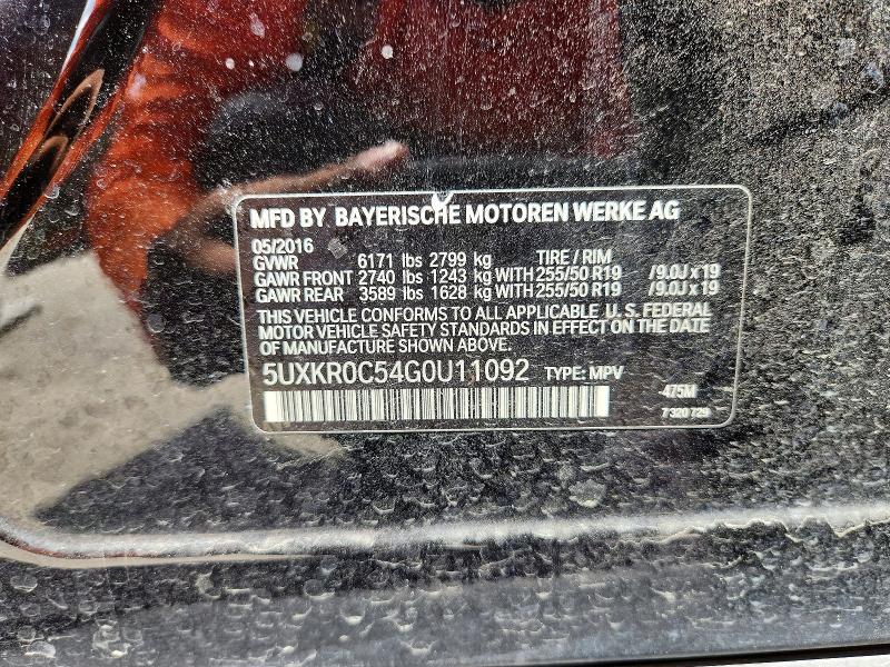 Продаж на аукціоні авто 2016 Bmw X5, vin: 5UXKR0C54G0U11092, номер лоту: 68166066