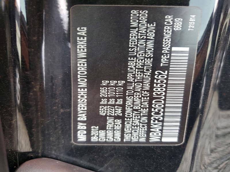 Aukcja sprzedaży 2013 Bmw 328, vin: WBAKF3C56DJ385562, numer aukcji: 68332486
