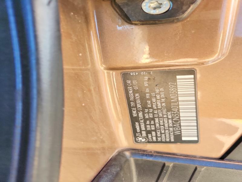 Aukcja sprzedaży 2001 Bmw Z3, vin: WBACN33401LM03892, numer aukcji: 67327916