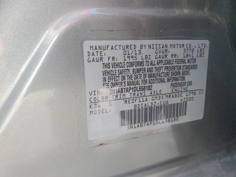 Aukcja sprzedaży 2013 Nissan Sentra, vin: 3N1AB7AP1DL658182, numer aukcji: 68589226