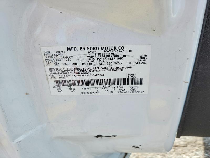 Aukcja sprzedaży 2013 Ford F150, vin: 1FTMF1CM2DKD04994, numer aukcji: 67524466