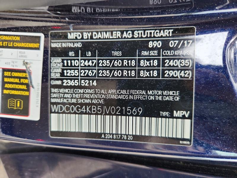 Продажа на аукционе авто 2018 Mercedes-benz Glc, vin: WDC0G4KB5JV021569, номер лота: 64697706