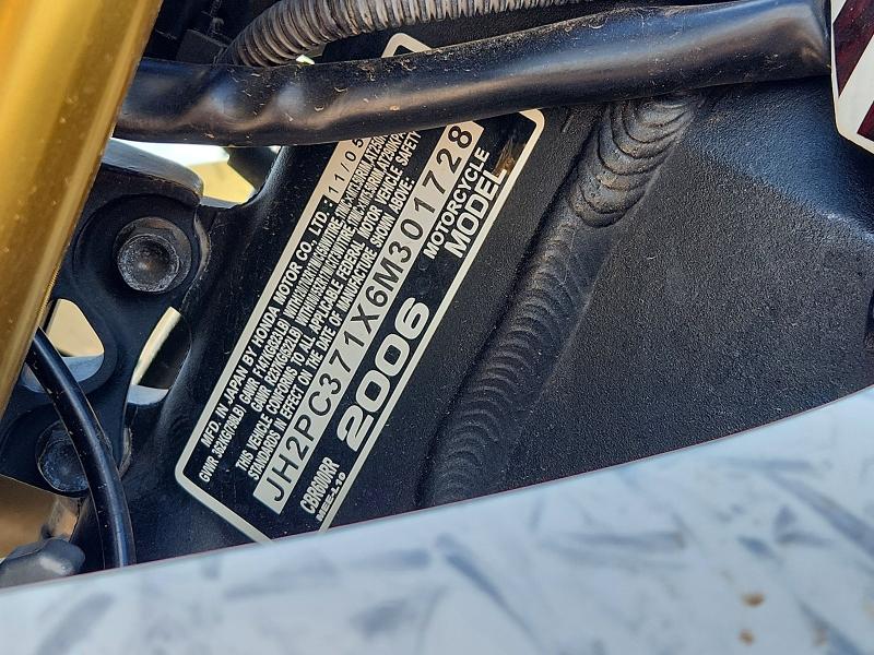 Продаж на аукціоні авто 2006 Honda Cbr600, vin: JH2PC371X6M301728, номер лоту: 67775016