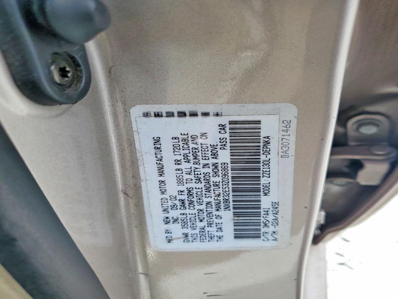 Продаж на аукціоні авто 2003 Toyota Corolla, vin: 1NXBR32E53Z096869, номер лоту: 70021776