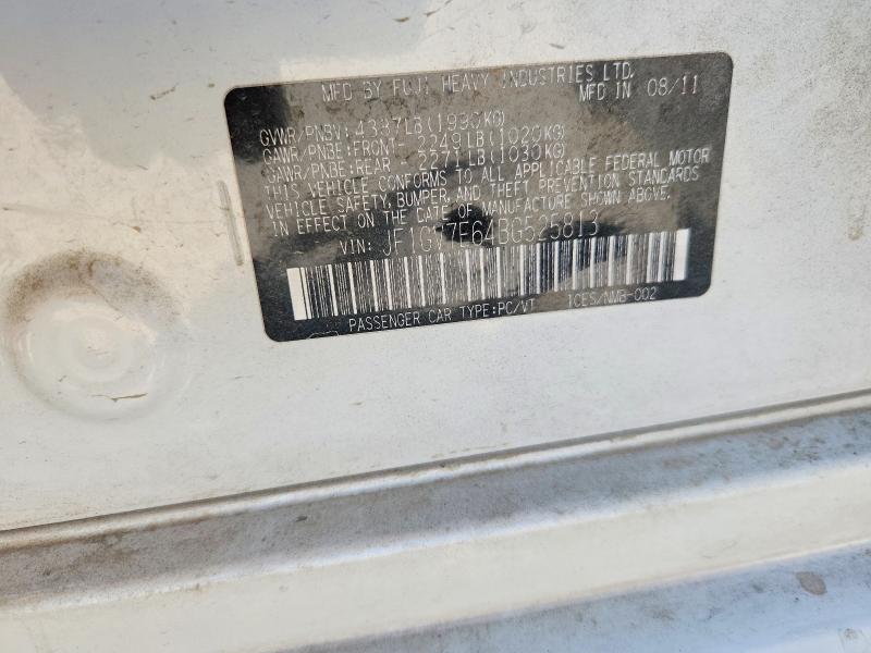 Auction sale of the 2011 Subaru Impreza, vin: JF1GV7E64BG525813, lot number: 68364416