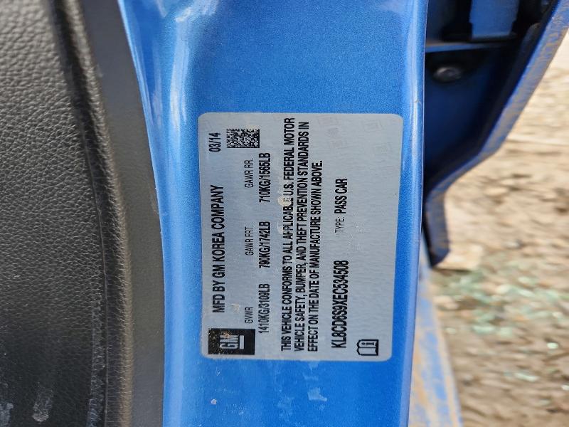 70117346 :رقم المزاد ، KL8CD6S9XEC534508 vin ، 2014 Chevrolet Spark مزاد بيع