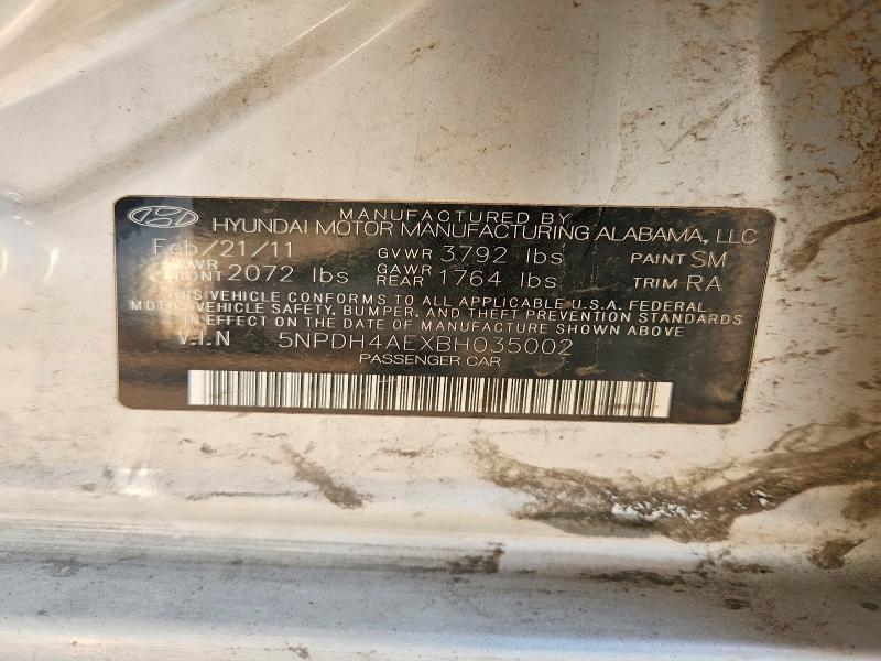 Aukcja sprzedaży 2011 Hyundai Elantra, vin: 5NPDH4AEXBH035002, numer aukcji: 67782826