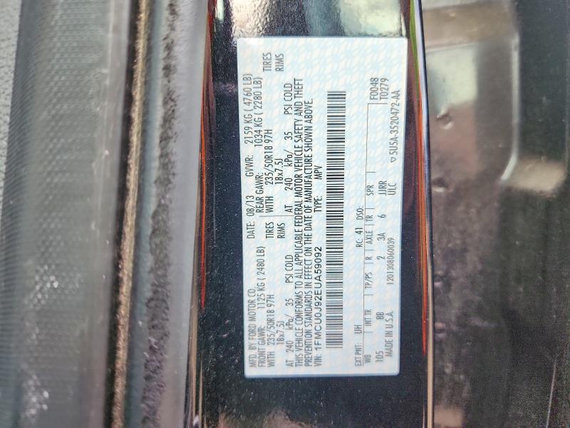 69138266 :رقم المزاد ، 1FMCU0J92EUA59092 vin ، 2014 Ford Escape مزاد بيع