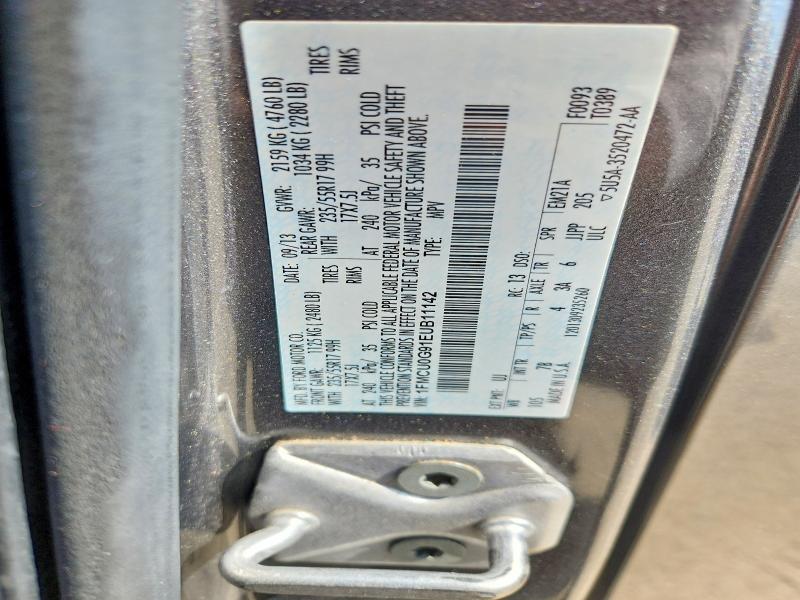 71138576 :رقم المزاد ، 1FMCU0G91EUB11142 vin ، 2014 Ford Escape مزاد بيع
