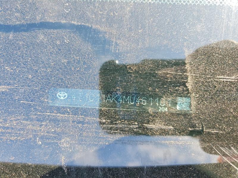 Aukcja sprzedaży 2021 Toyota Camry, vin: 4T1C11AK4MU461101, numer aukcji: 68645196