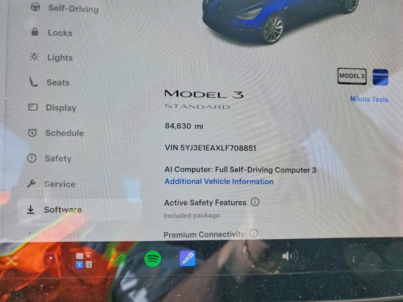 Продажа на аукционе авто 2020 Tesla Model 3, vin: 5YJ3E1EAXLF708851, номер лота: 67650826