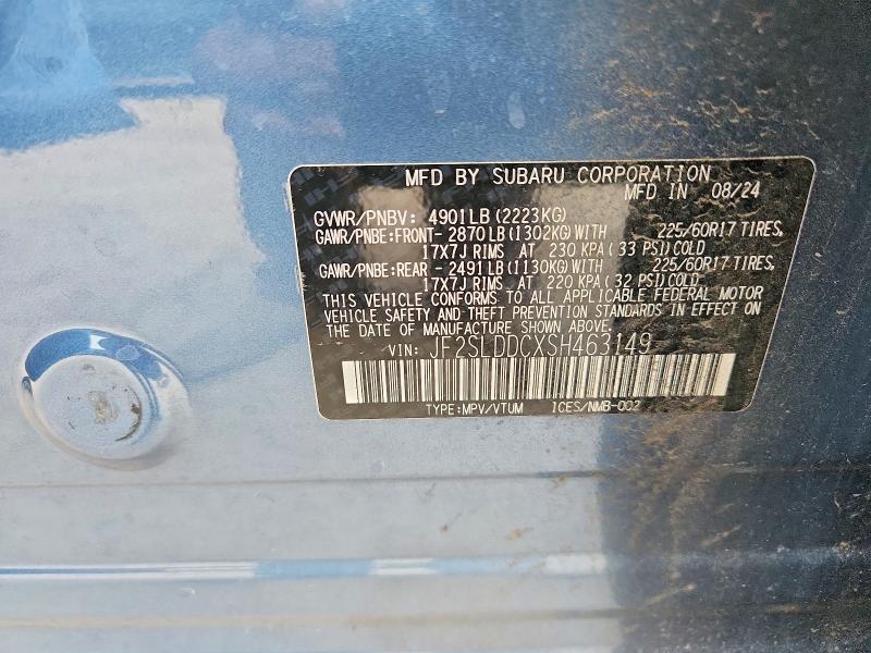 Aukcja sprzedaży 2025 Subaru Forester, vin: JF2SLDDCXSH463149, numer aukcji: 69225086