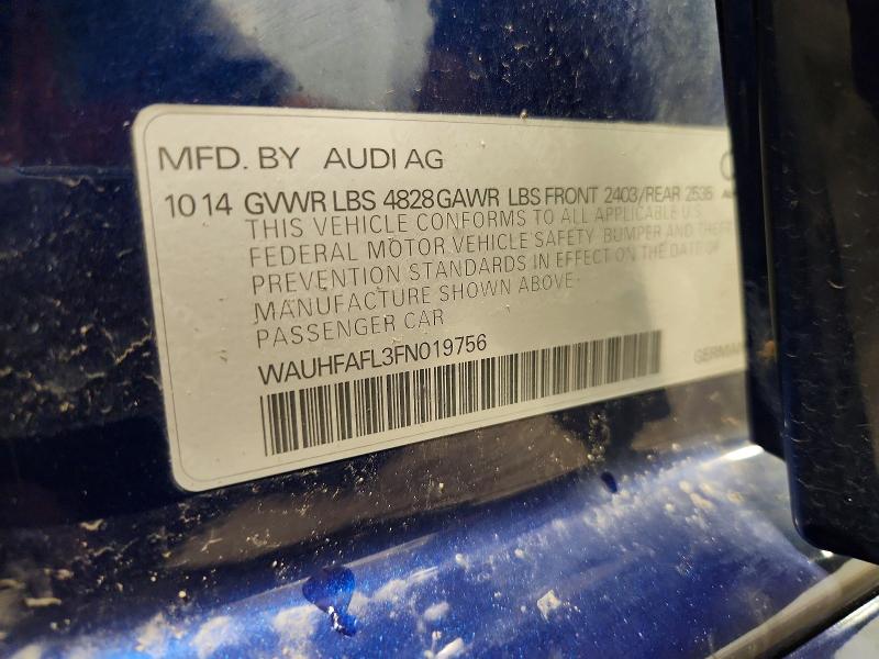 Aukcja sprzedaży 2015 Audi A4, vin: WAUHFAFL3FN019756, numer aukcji: 67642226