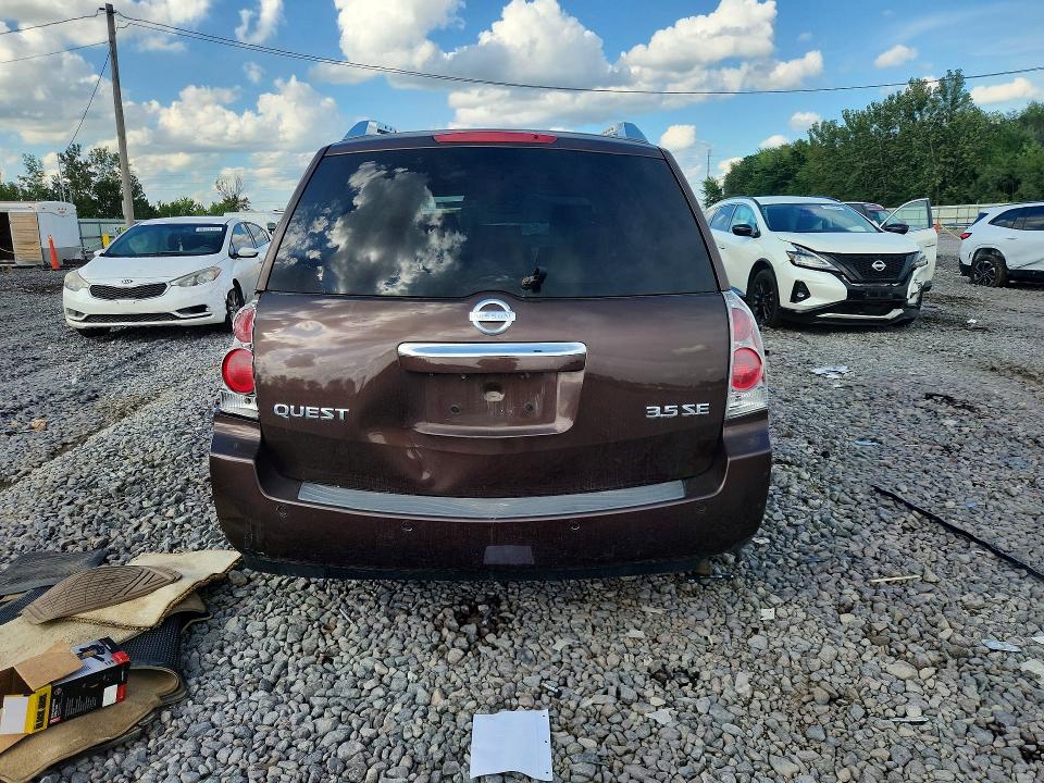 Auction sale of the 2007 Nissan Quest, vin: 5N1BV28U27N121022, lot number: 68276656