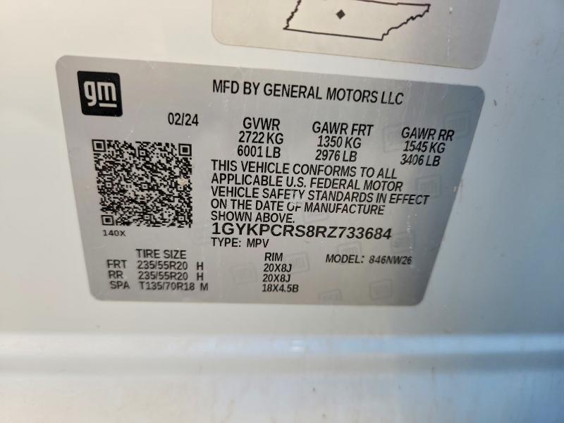 Aukcja sprzedaży 2024 Cadillac Xt6, vin: 1GYKPCRS8RZ733684, numer aukcji: 70288496