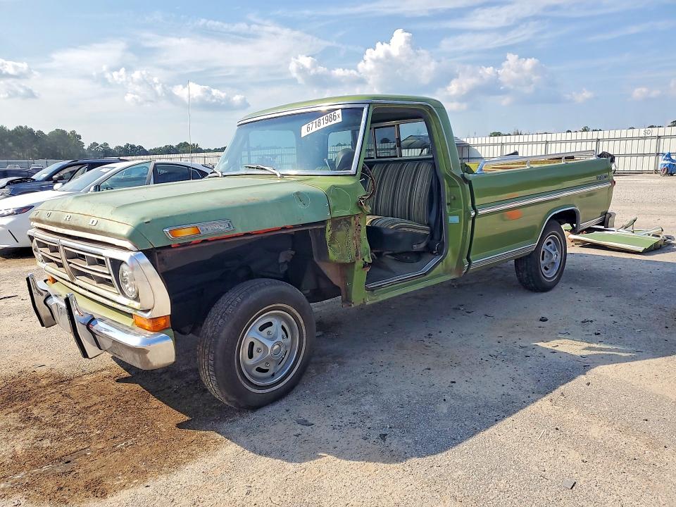 Aukcja sprzedaży 1972 Ford F-100, vin: F10YKP30601, numer aukcji: 67181986