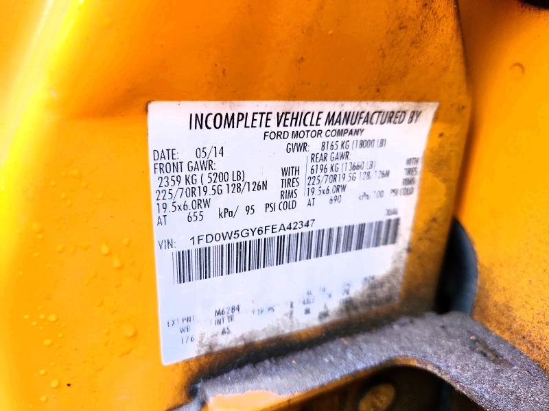 2015 Ford F550 მანქანა იყიდება აუქციონზე, vin: 1FD0W5GY6FEA42347, აუქციონის ნომერი: 67209436