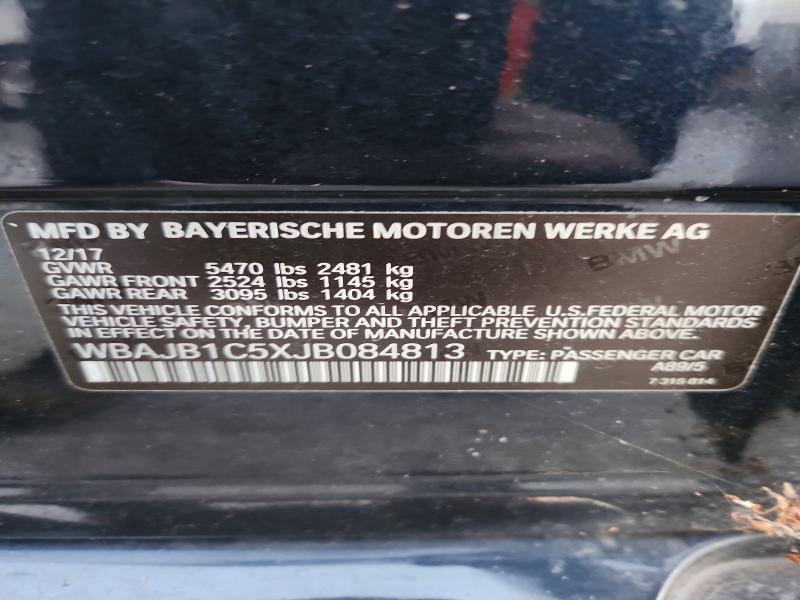 Aukcja sprzedaży 2018 Bmw 530xe, vin: WBAJB1C5XJB084813, numer aukcji: 68937546