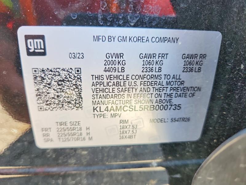 2024 Buick Encore Gx მანქანა იყიდება აუქციონზე, vin: KL4AMCSL5RB000735, აუქციონის ნომერი: 68863066