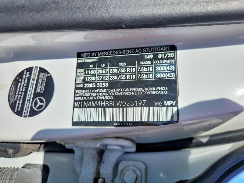 Продаж на аукціоні авто 2020 Mercedes-benz Glb, vin: W1N4M4HB8LW023197, номер лоту: 68131186