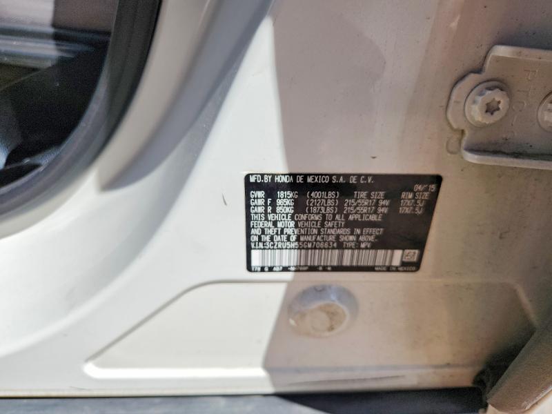 Aukcja sprzedaży 2016 Honda Hr-v, vin: 3CZRU5H55GM706634, numer aukcji: 67220076