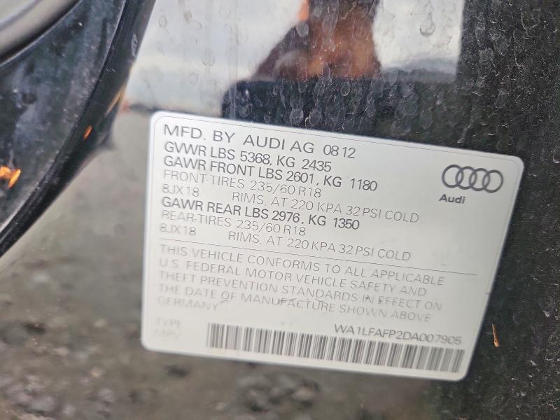 Aukcja sprzedaży 2013 Audi Q5, vin: WA1LFAFP2DA007905, numer aukcji: 69416156
