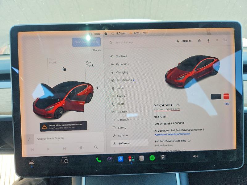 Продаж на аукціоні авто 2018 Tesla Model 3, vin: 5YJ3E1EB7JF083833, номер лоту: 69735916
