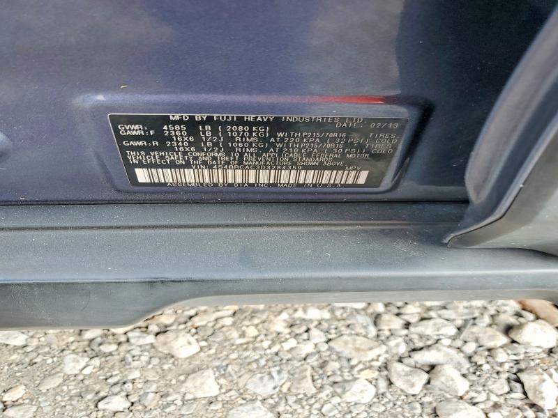 69811136 :رقم المزاد ، 4S4BRCAC3D3284359 vin ، 2013 Subaru Outback مزاد بيع