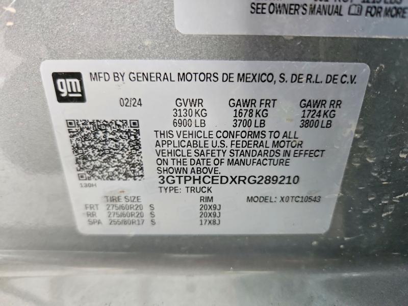 Продажа на аукционе авто 2024 Gmc Sierra, vin: 3GTPHCEDXRG289210, номер лота: 67849276