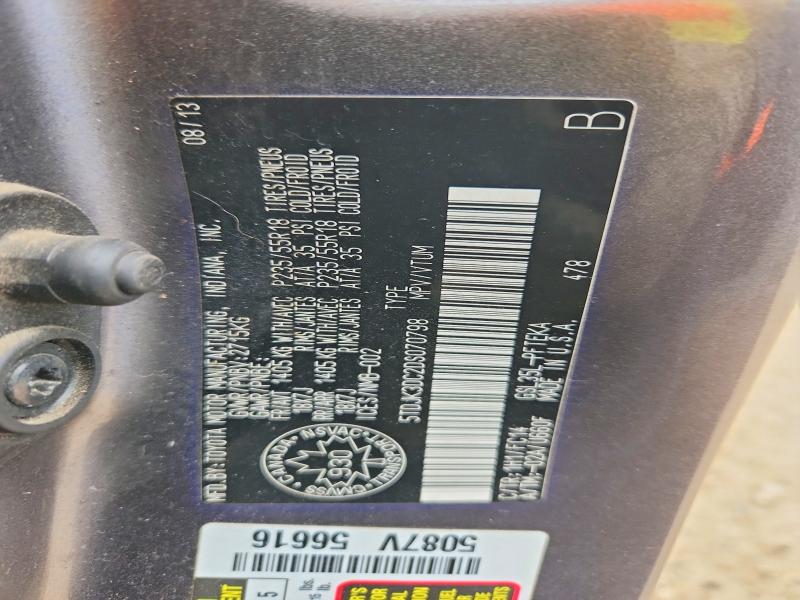Aukcja sprzedaży 2013 Toyota Sienna, vin: 5TDJK3DC2DS070798        , numer aukcji: 68971406