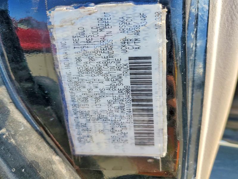 Продаж на аукціоні авто 2003 Toyota Tundra, vin: 5TBBT44113S349009, номер лоту: 70493146