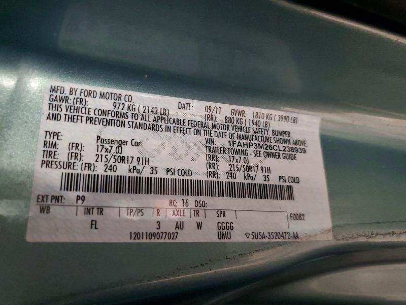 Продажа на аукционе авто 2012 Ford Focus, vin: 1FAHP3M26CL238939, номер лота: 68148106