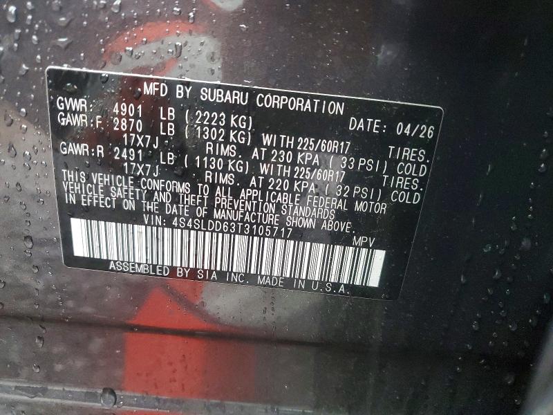 67342066 :رقم المزاد ، 4S4SLDD63T3105717 vin ، 2026 Subaru Forester مزاد بيع