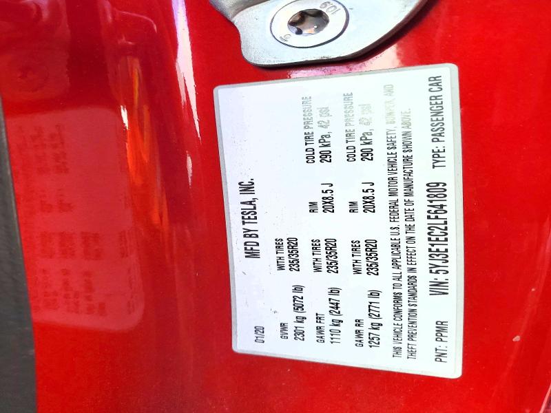 67156346 :رقم المزاد ، 5YJ3E1EC2LF641809 vin ، 2020 Tesla Model 3 مزاد بيع