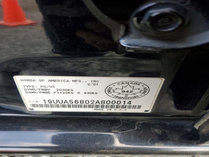 Aukcja sprzedaży 2002 Acura 3.2tl, vin: 19UUA56802A800014, numer aukcji: 68490716