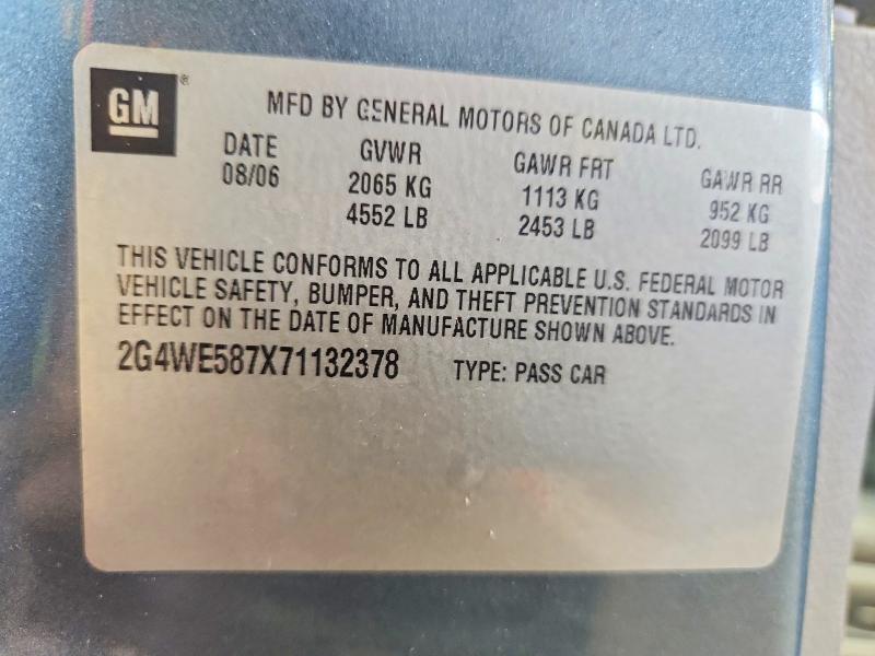 Продажа на аукционе авто 2007 Buick Lacrosse, vin: 2G4WE587X71132378, номер лота: 69494456