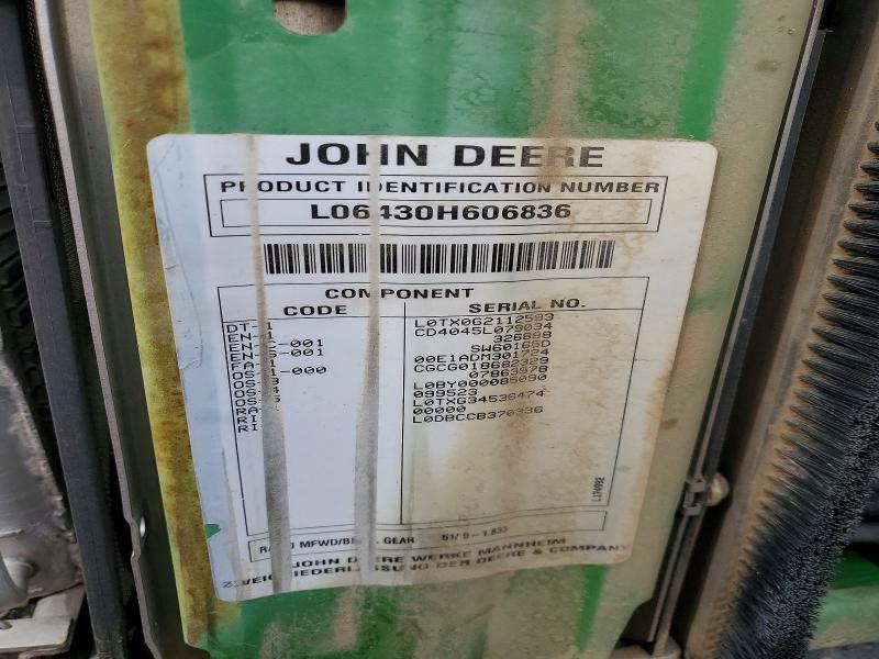 Продаж на аукціоні авто 2005 John Deere 6430, vin: L06430H606836, номер лоту: 67371736