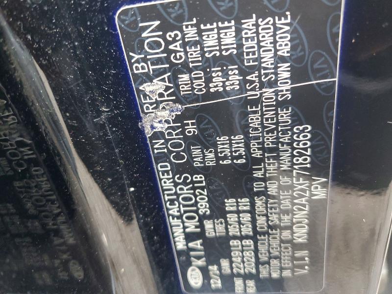Aukcja sprzedaży 2015 Kia Soul, vin: KNDJN2A2XF7182663, numer aukcji: 67848016