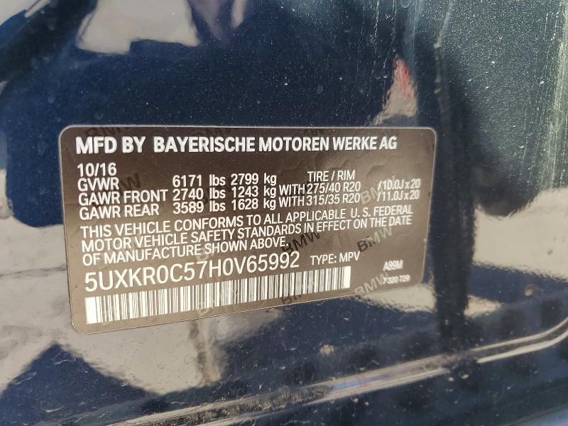 Продажа на аукционе авто 2017 Bmw X5, vin: 5UXKR0C57H0V65992, номер лота: 66777626