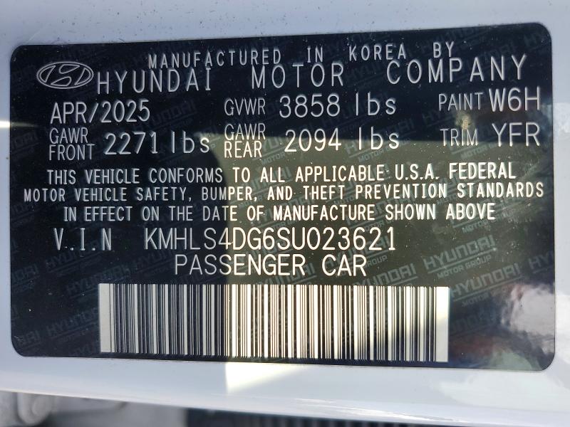 Продаж на аукціоні авто 2025 Hyundai Elantra, vin: KMHLS4DG6SU023621, номер лоту: 69499576