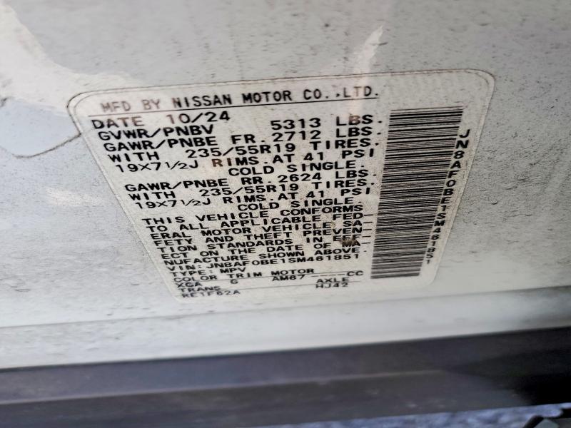 Aukcja sprzedaży 2025 Nissan Ariya, vin: JN8AF0BE1SM461851, numer aukcji: 70287926