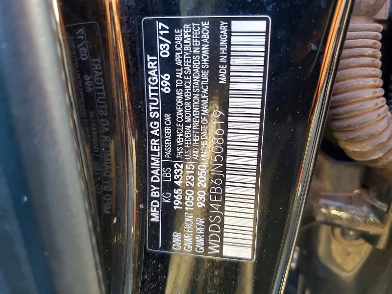 Aukcja sprzedaży 2018 Mercedes-benz Cla, vin: WDDSJ4EB6JN508619, numer aukcji: 68128936